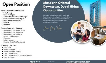 Mandarin Oriental Downtown, Dubai Hiring Opportunities