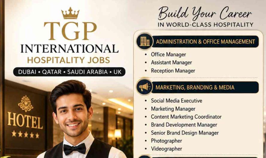 TGP International Hospitality Jobs Dubai, Qatar, Saudi Arabia, UK