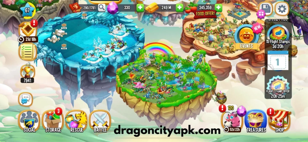 Dragon City Habitats