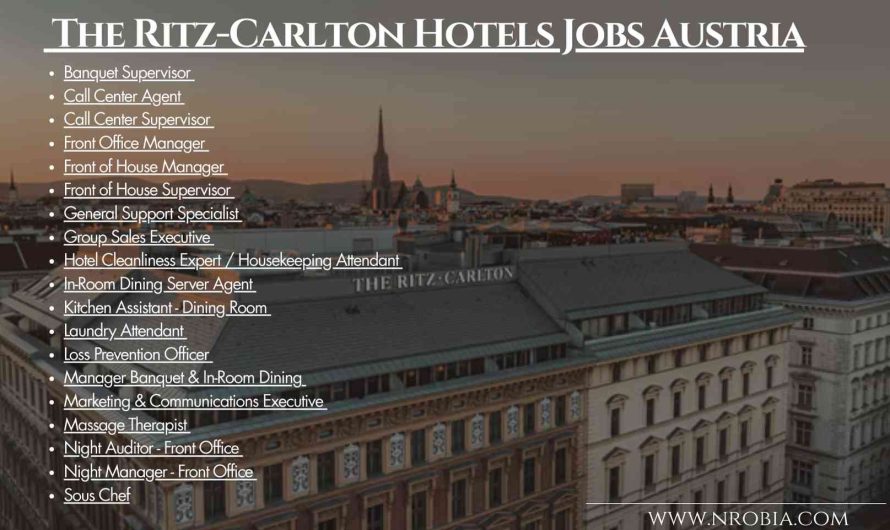  The Ritz-Carlton Hotels Jobs Austria