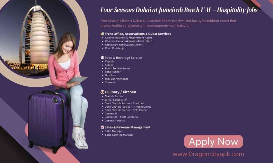 Four Seasons Dubai at Jumeirah Beach UAE – Hospitality Jobs