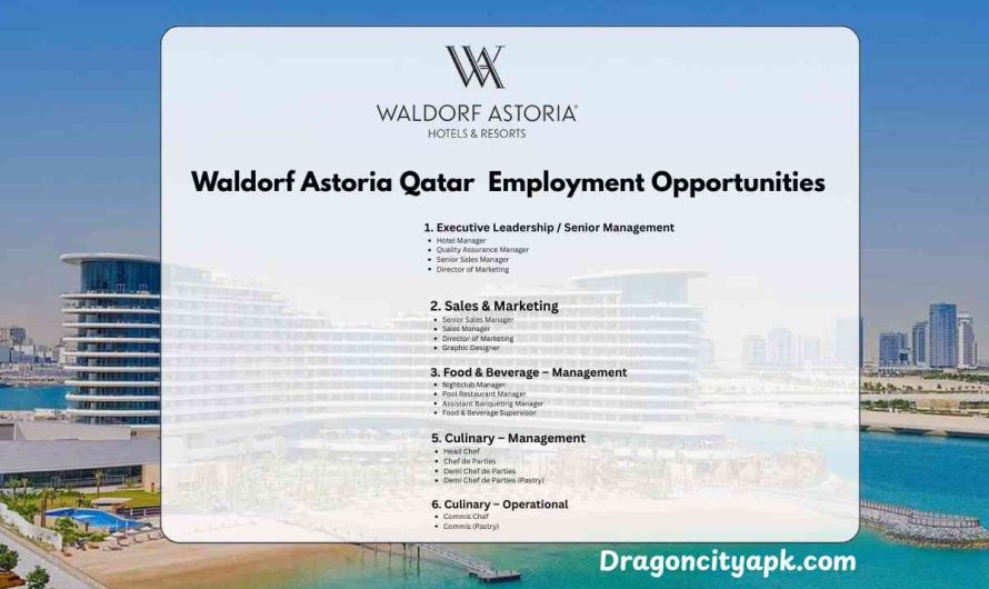 Waldorf Astoria Hotels & Resorts Jobs Qatar