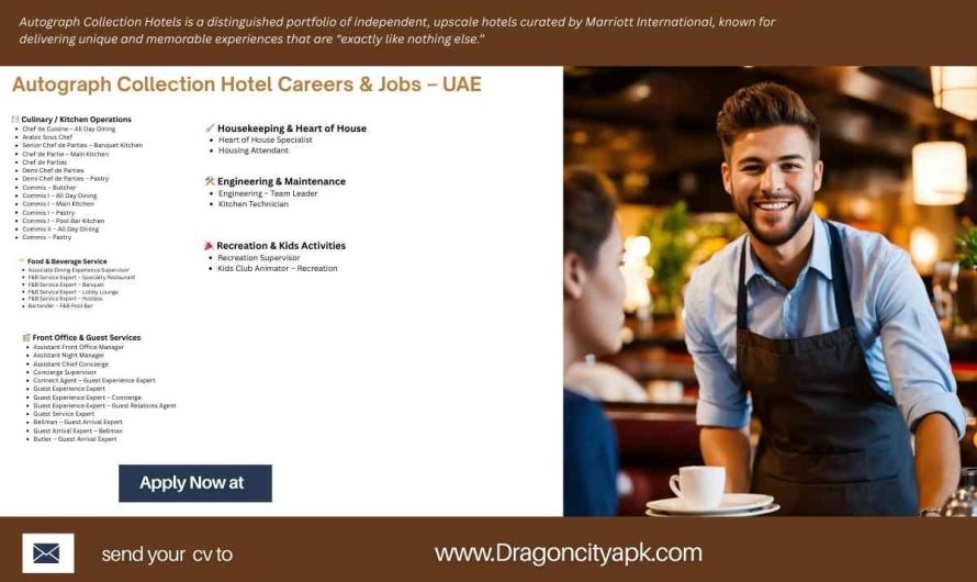 Autograph Collection Hotel Careers & Jobs – UAE