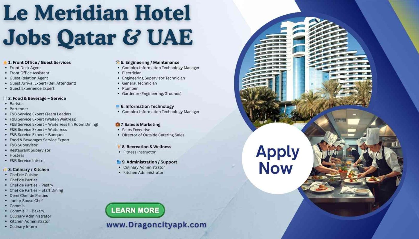 Le Méridien Hotel Career Opportunities – Qatar & UAE