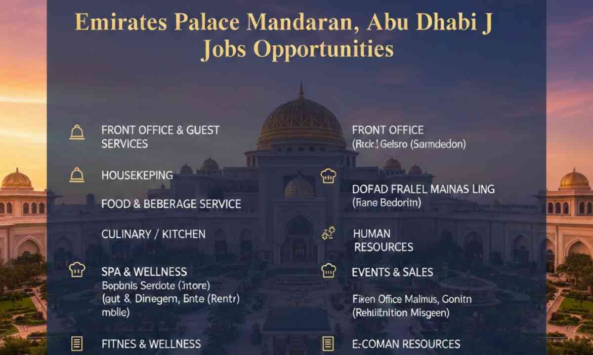 Emirates Palace Mandarin Oriental, Abu Dhabi Jobs Opportunities