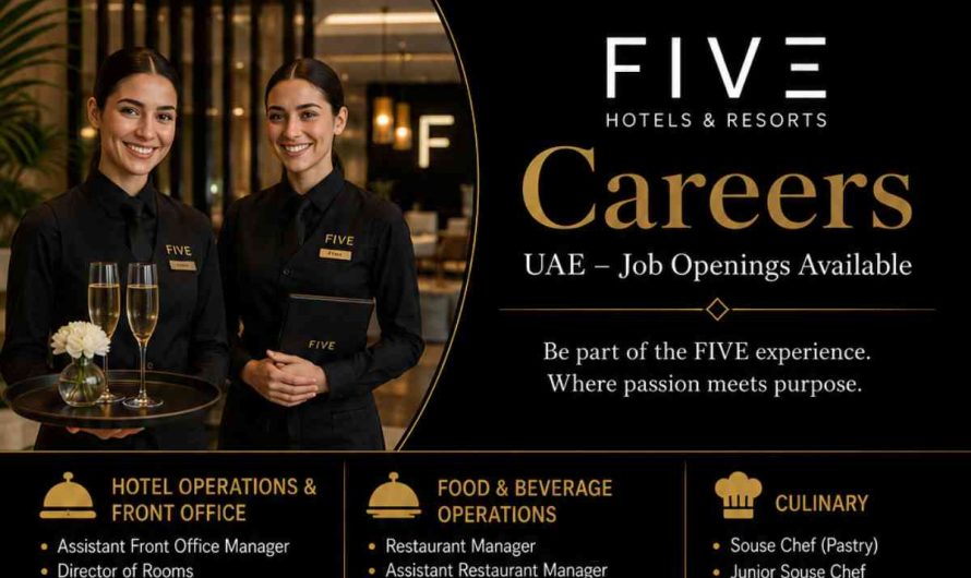 FIVE Hotels & Resorts Careers UAE – Job Openings Available