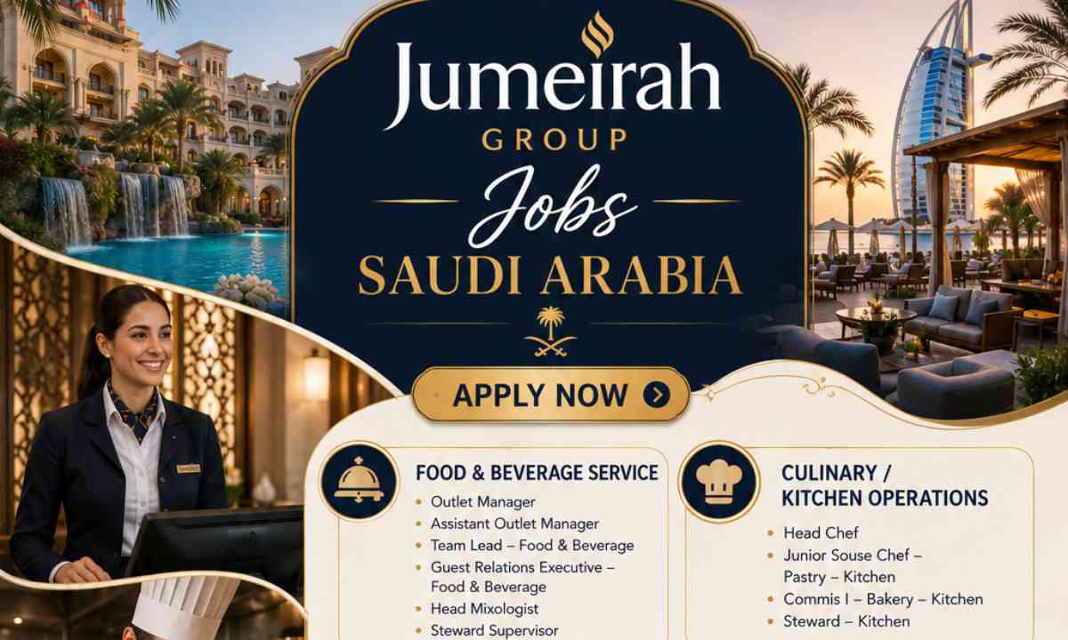 Jumeirah Group Jobs Saudi Arabia – Apply Now