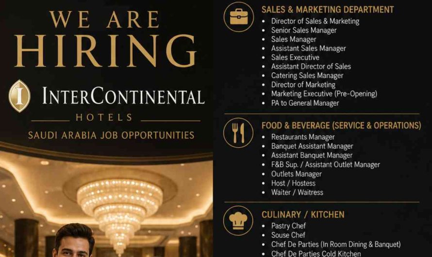 InterContinental Hotels Saudi Arabia Job Opportunities